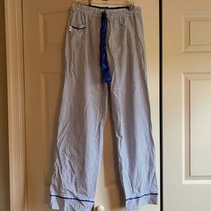 🌟BOGO🌟 Blue white striped seersucker pj pants